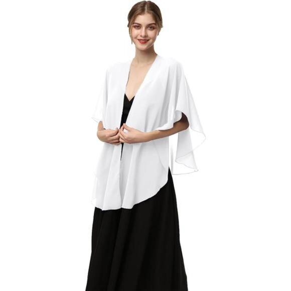 Shawls and Wraps for Evening Dresses Ivory - Picture 1 of 6